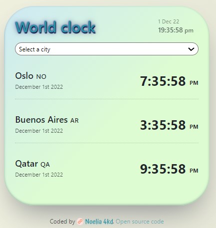 World clock project